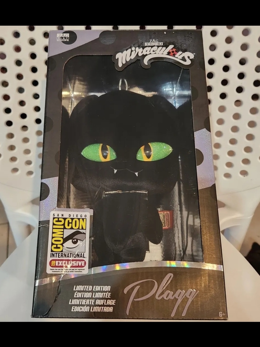 Miraculous Plagg Limited Edition Plush - Black & Green Eyes